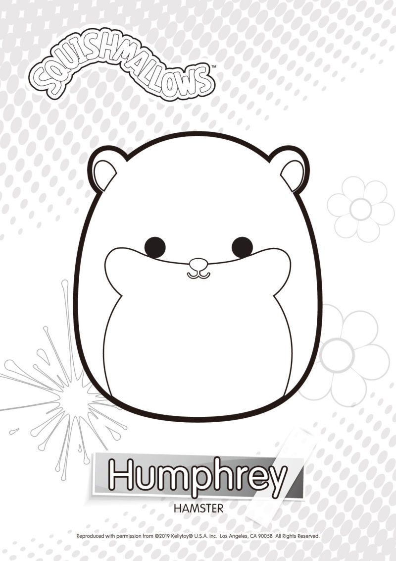 Free Humphrey from Squishmallows Coloring Pages printable