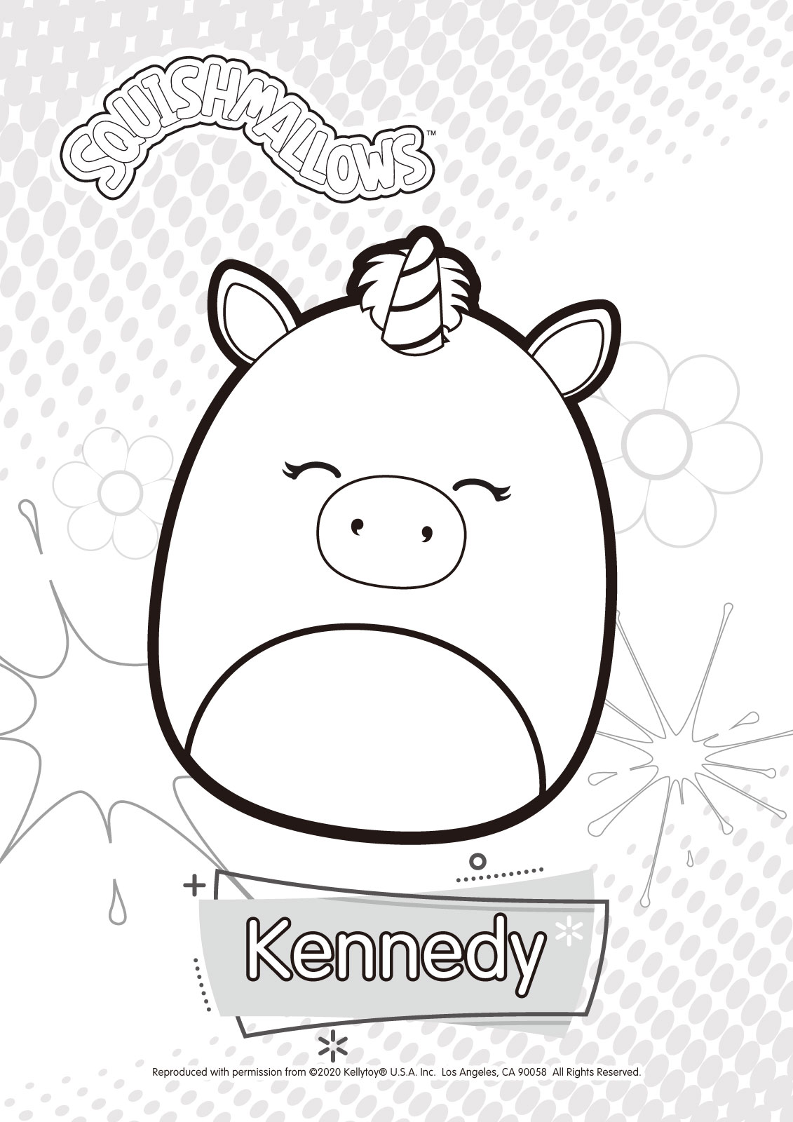Squishmallow Coloring Pages Printable