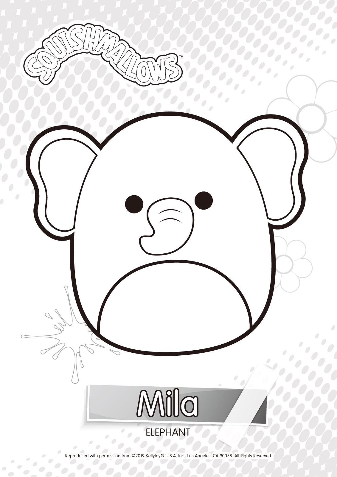 Mila From Squishmallows Coloring Pages XColorings