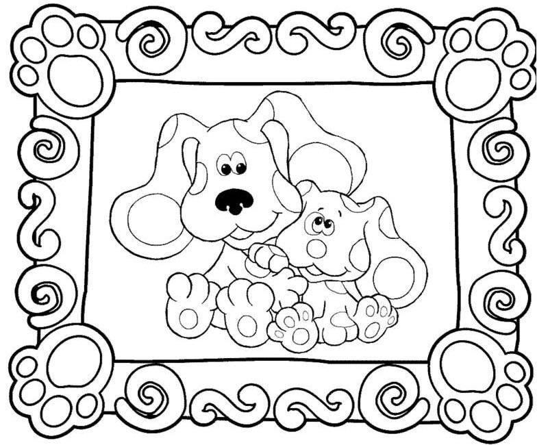 Free Picture of Blues Clues Coloring Pages printable