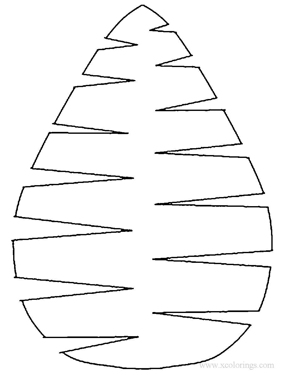 Free Simple Palm Leaves Coloring Pages for Preschoolers printable