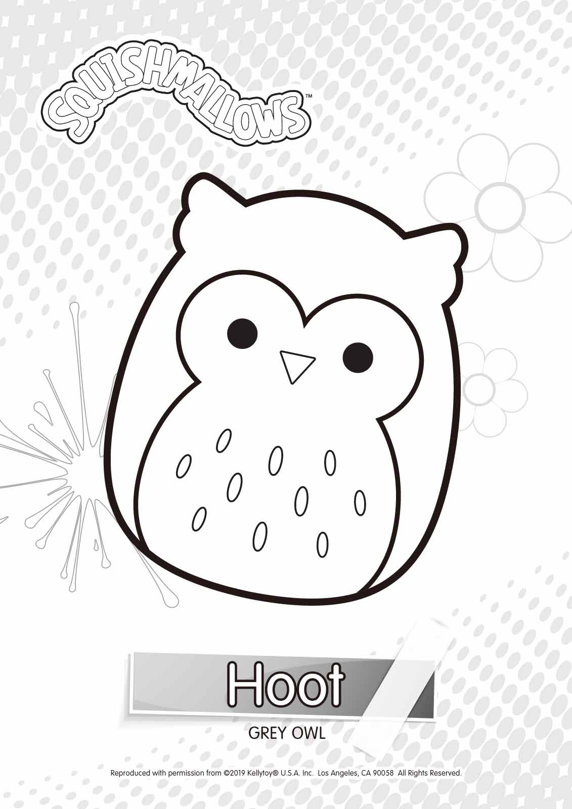 Squishmallows Hoot Coloring Pages - XColorings.com