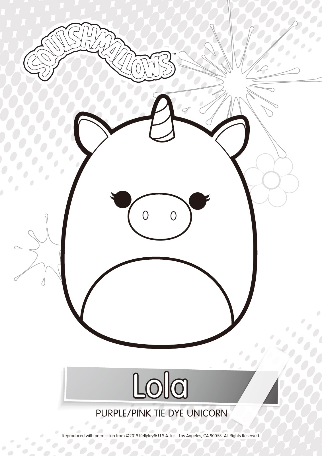 Squishmallows Lola Coloring Pages XColorings