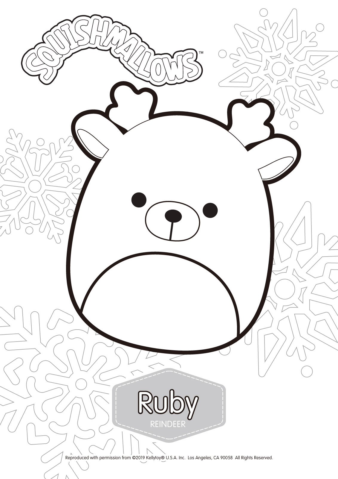 Printable Squishmallow Coloring Pages Printable Blank World