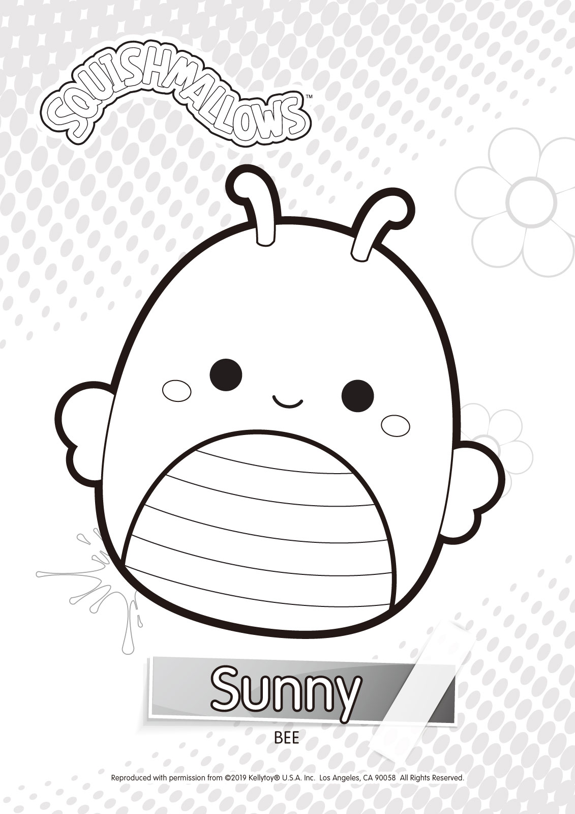 Squishmallows Sunny Coloring Pages XColorings