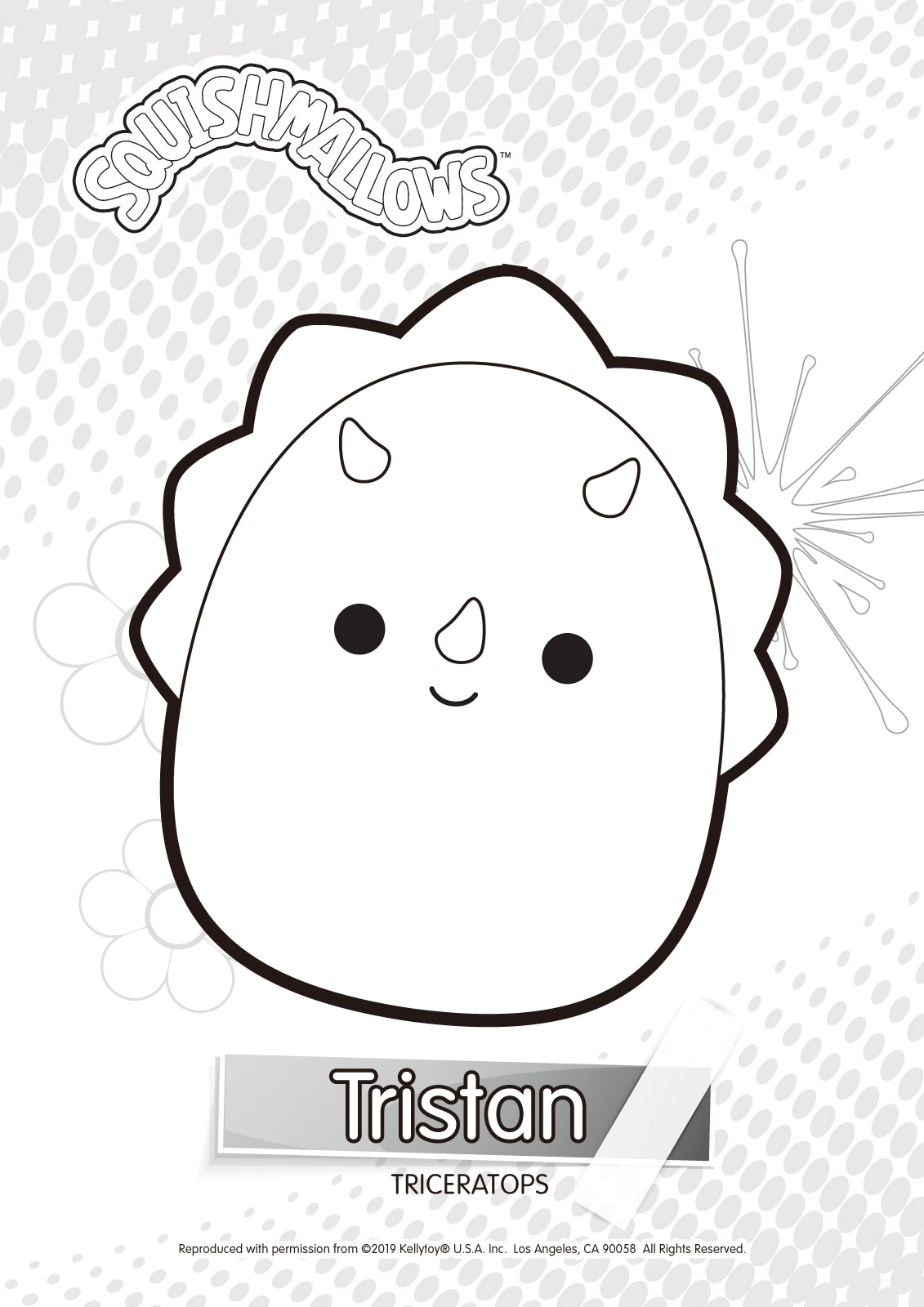 Squishmallows Tristan Coloring Pages - XColorings.com