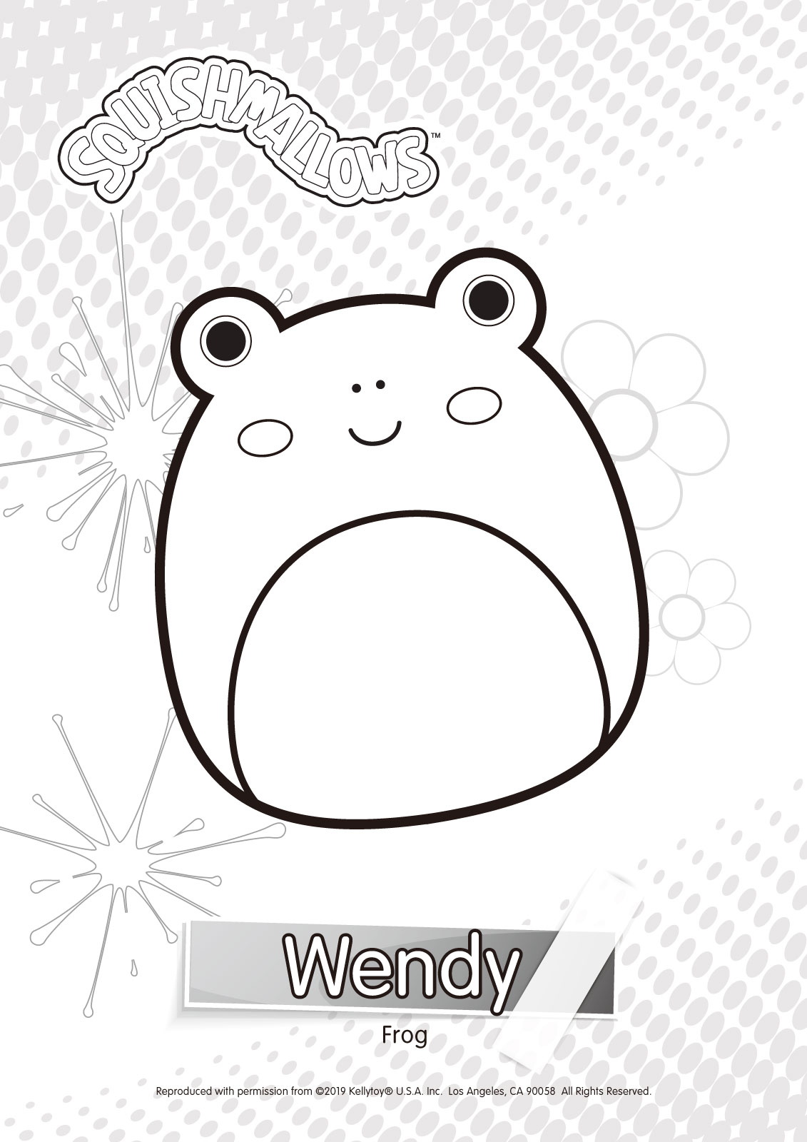 Squishmallows Wendy Coloring Pages XColorings