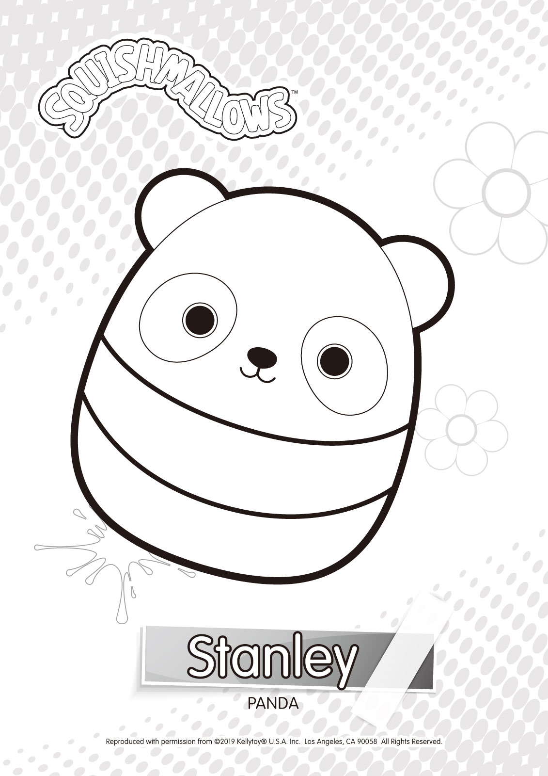 Free Stanley from Squishmallows Coloring Pages printable