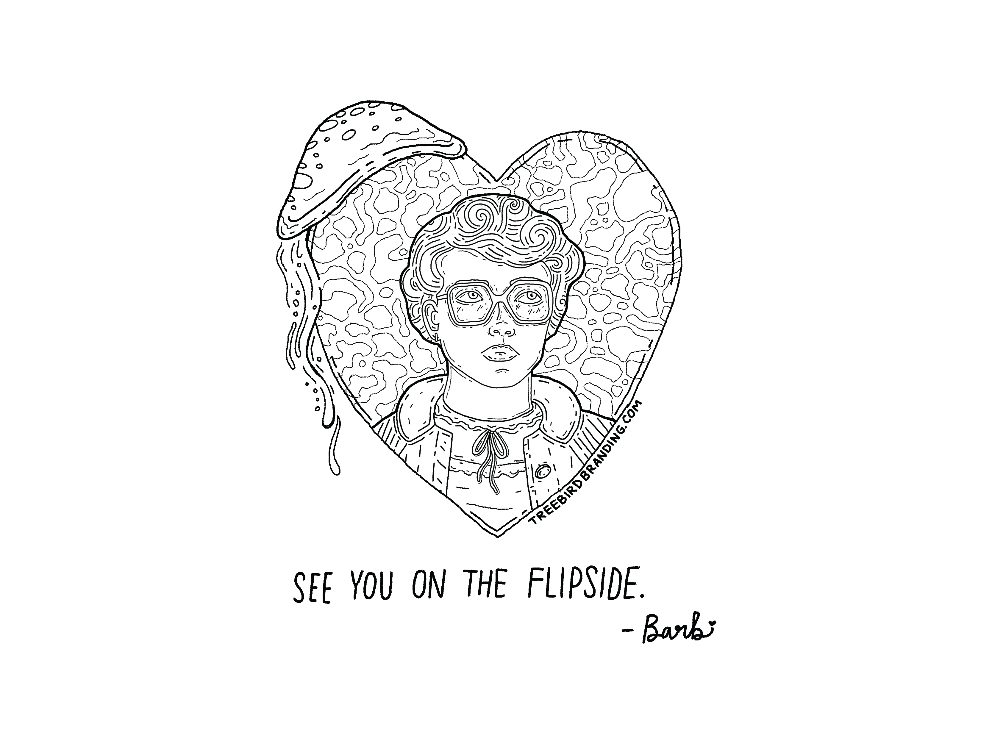 Barb from Stranger Things Coloring Sheets - XColorings.com