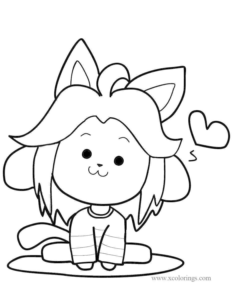 Undertale Temmie Coloring Pages - XColorings.com