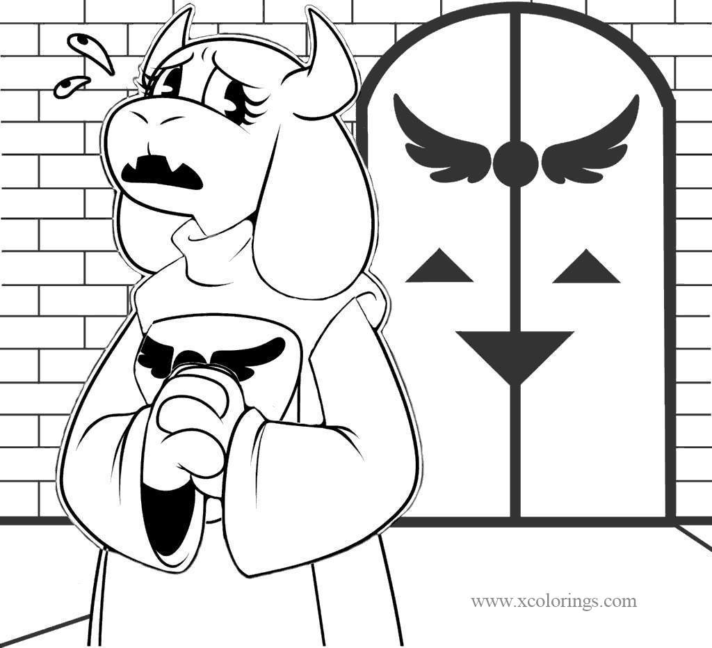 Free Undertale Toriel Coloring Pages printable