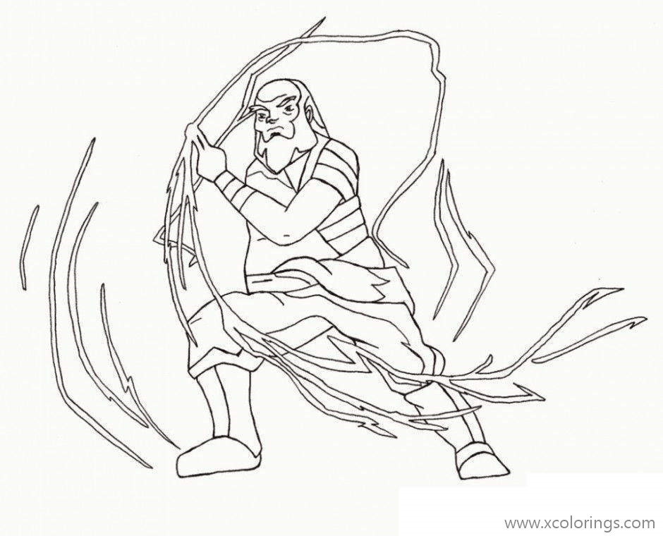 Free Avatar The Last Airbender Coloring Pages Free to Print printable