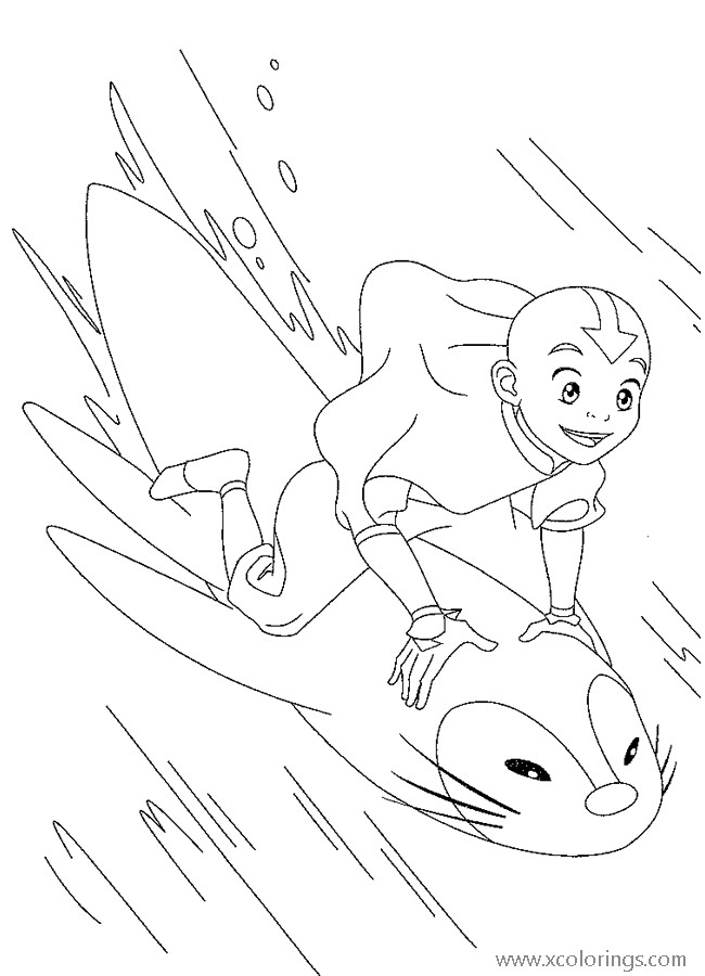 Free Avatar The Last Airbender Coloring Pages Printable printable