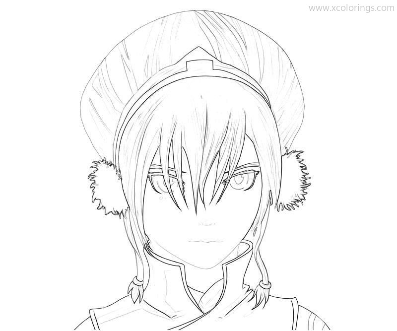 Free Avatar The Last Airbender Toph Bei Fong Coloring Pages printable