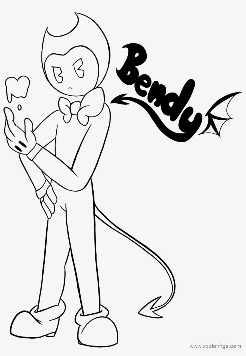 Free Bendy And The Ink Machine Coloring Pages Worked by Fans printable