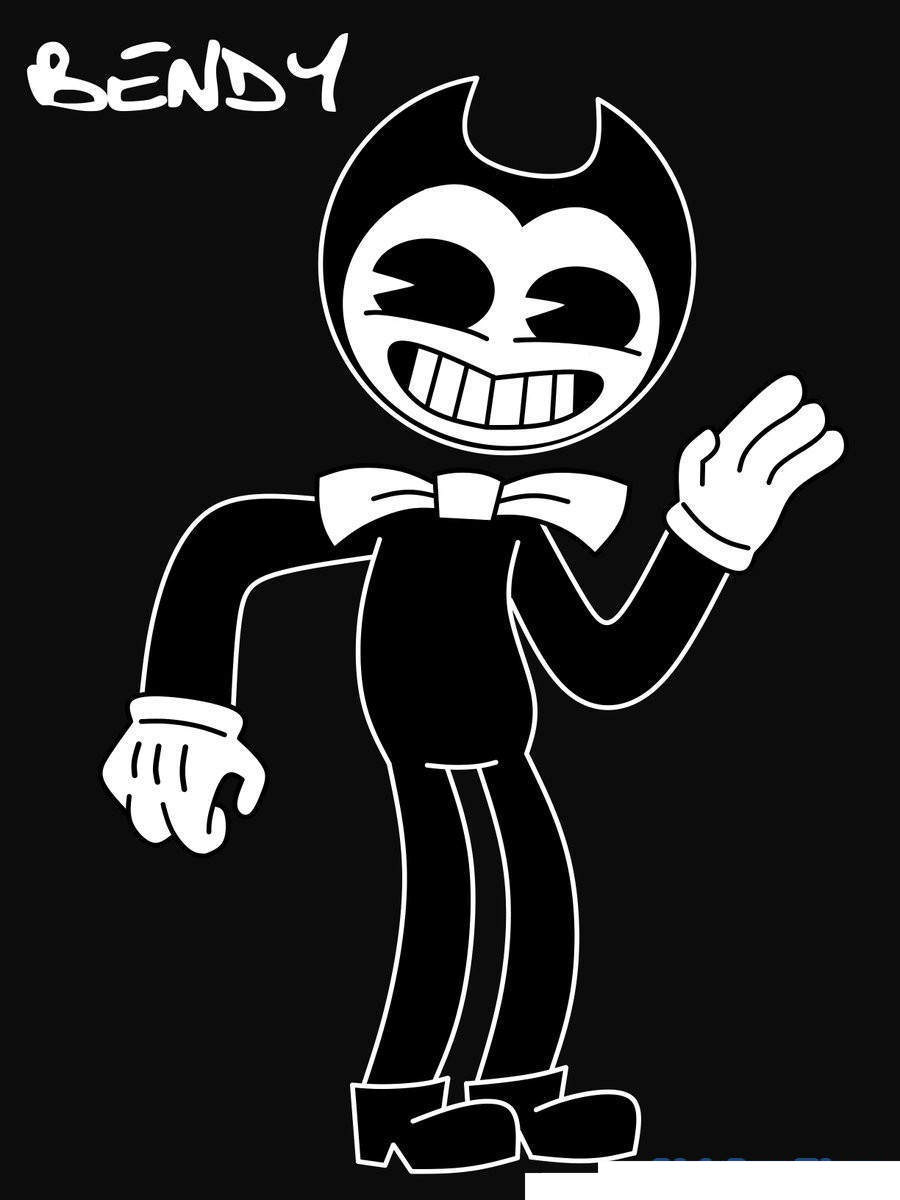 Free Bendy Is Dancing Coloring Pages printable