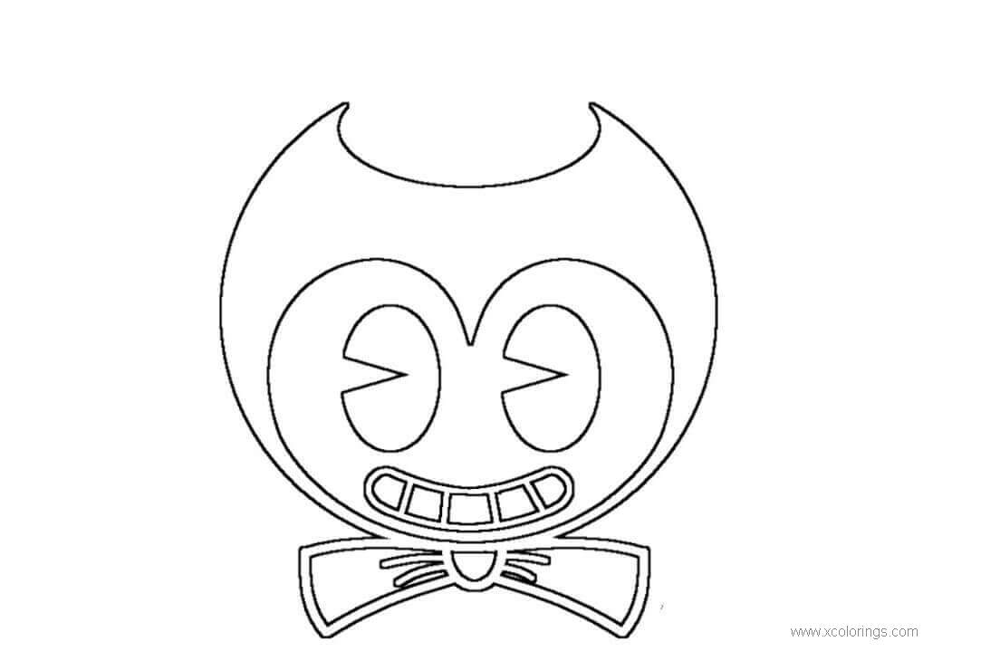 Free Bendy and The Ink Machine Logo Coloring Pages printable