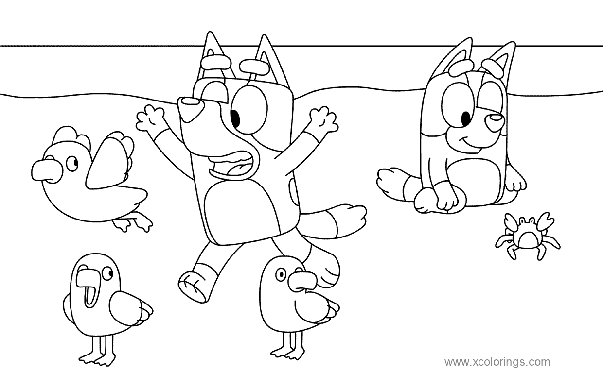Free Bluey Coloring Pages Printable printable