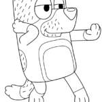 Bluey Characters Coloring Pages - XColorings.com