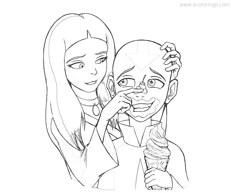 Free Fan artwork of Avatar The Last Airbender Coloring Pages printable