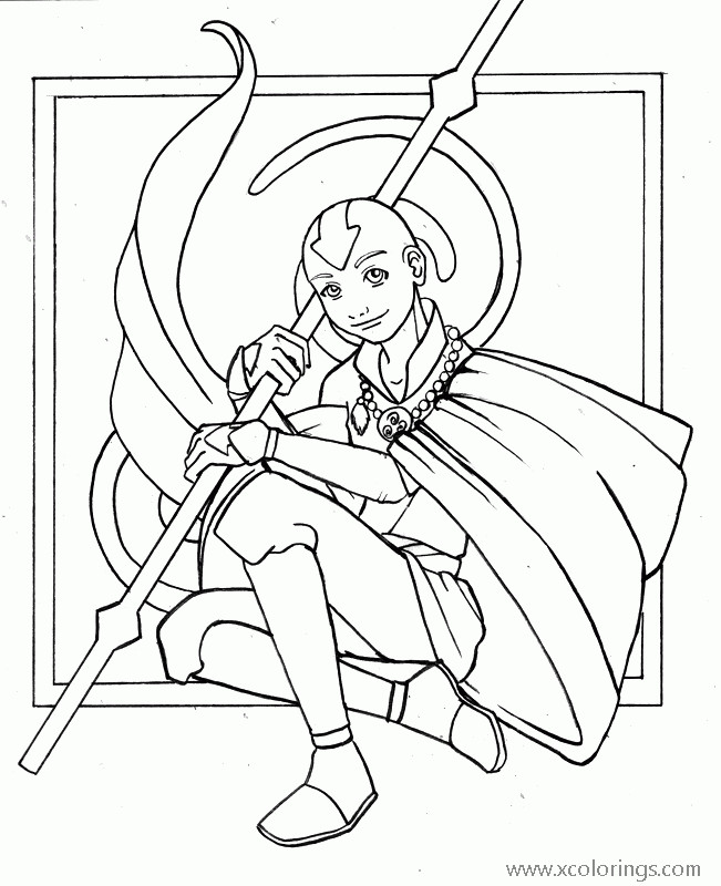 Free Hero from Avatar The Last Airbender Coloring Pages printable