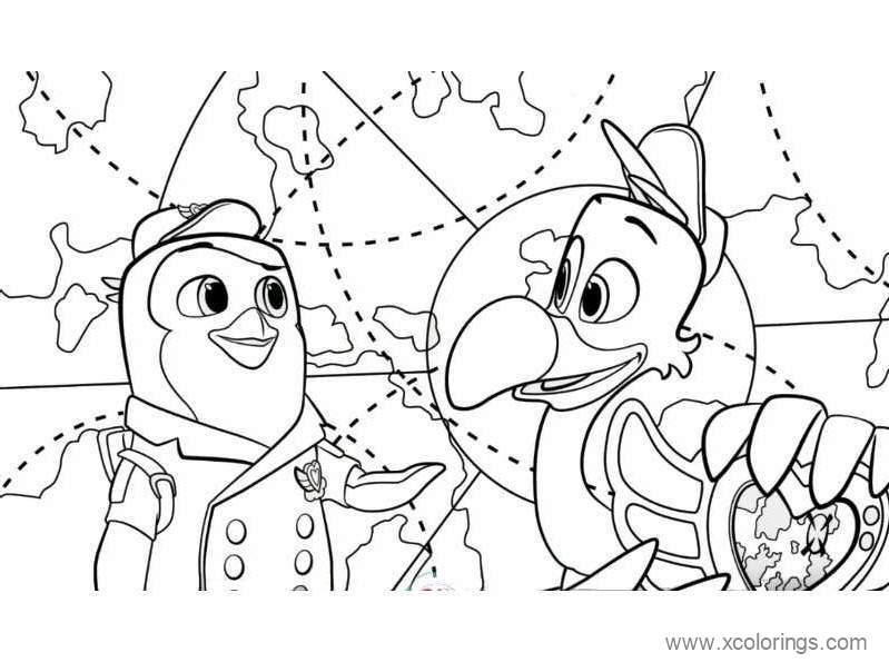 Free Pip and Freddy from TOTS Coloring Pages printable