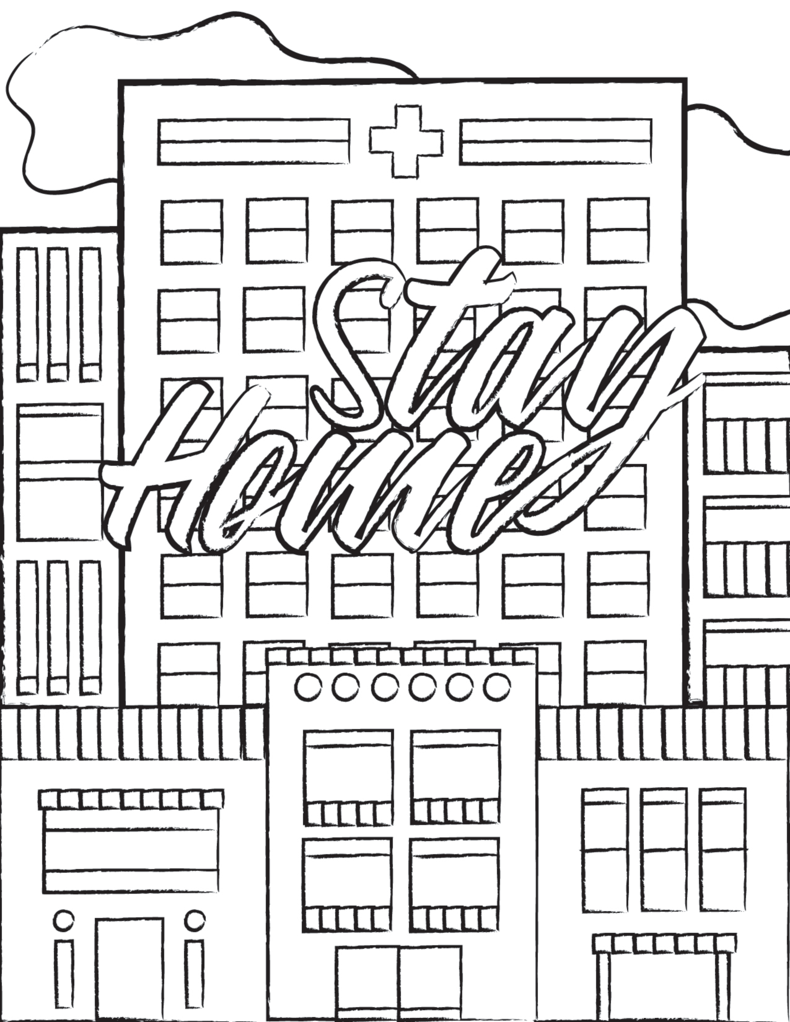 Free Quarantine Coloring Pages for COVID-19 printable