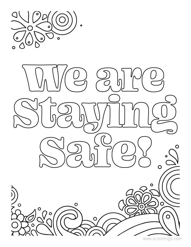 Free Staying Safe for Coronavirus Coloring Pages printable