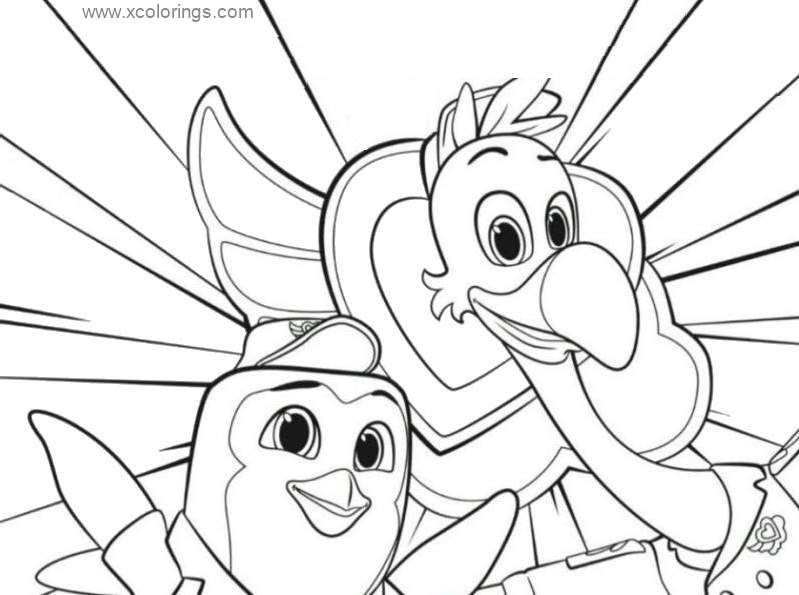 Free T.O.T.S. Freddy and Pip Coloring Pages printable