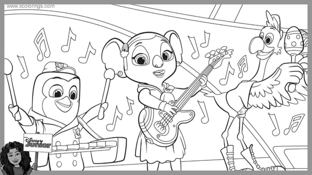 Free TOTS Pip and KC Koala Coloring Pages printable