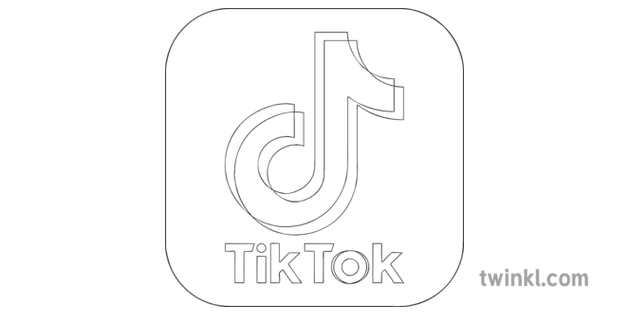 Tiktok Icon Coloring Pages - Xcolorings.com