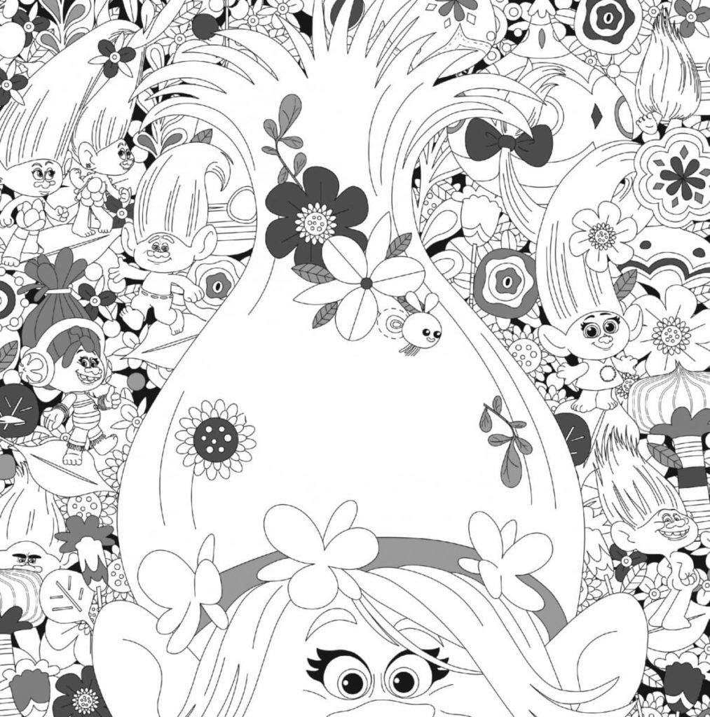 Trolls World Tour Coloring Pages For Adult XColorings