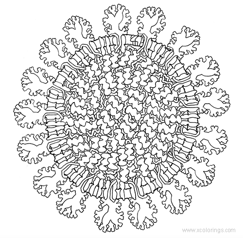 Free Virus Coronavirus Coloring Pages printable