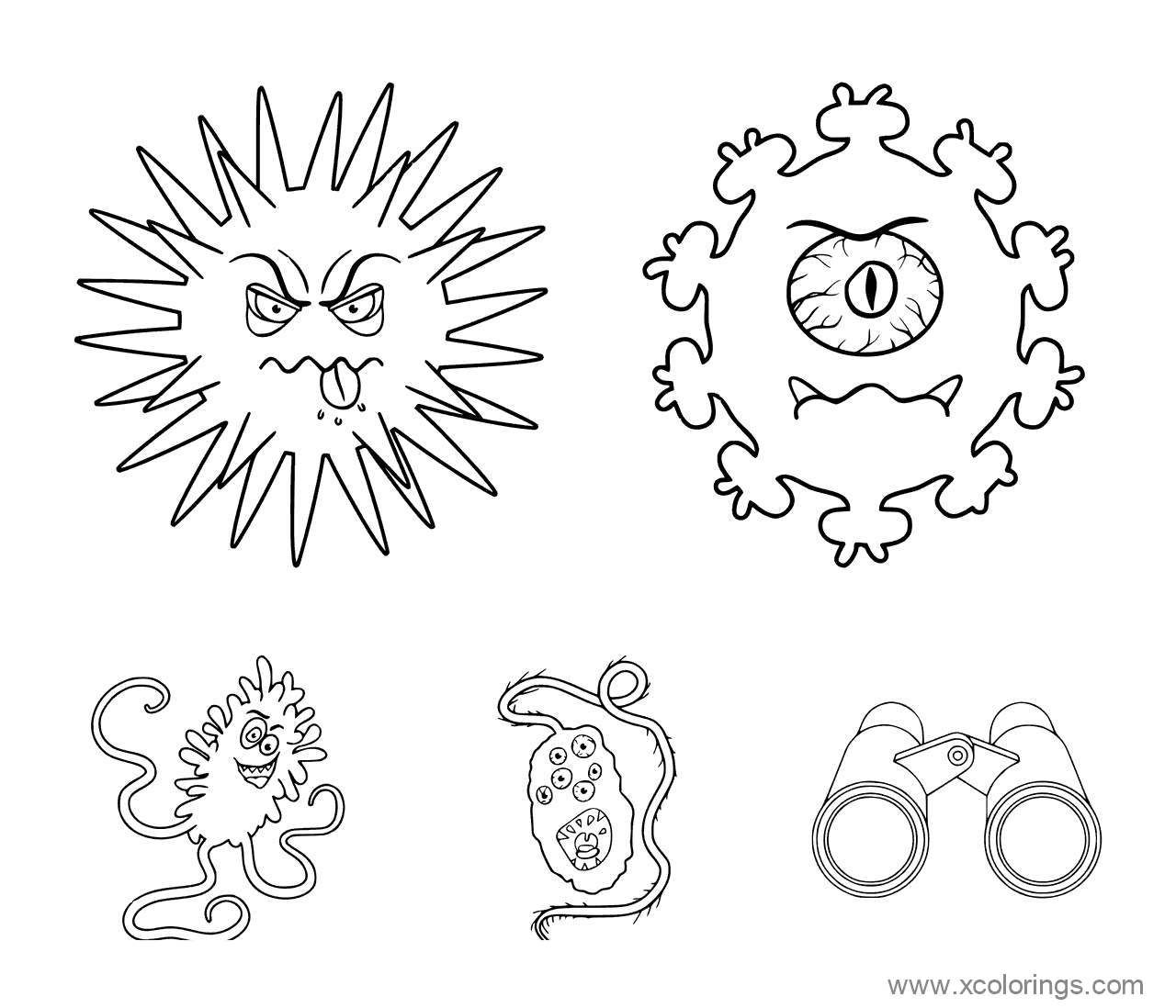 Free Virus Covid-19 Coloring Pages printable