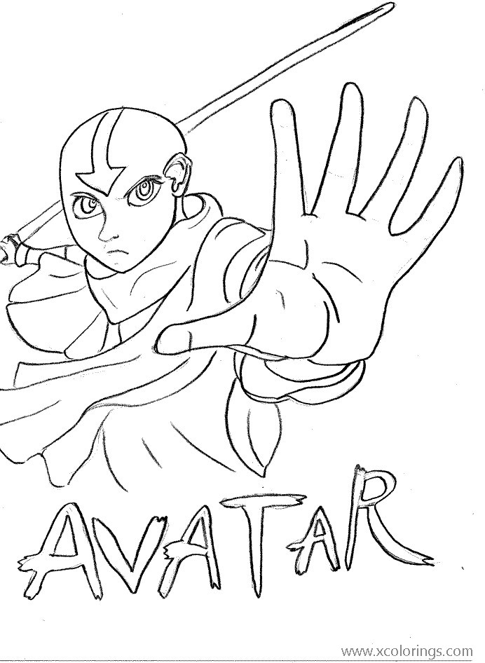 Free Avatar The Last Airbender Fan Drawing Coloring Pages printable