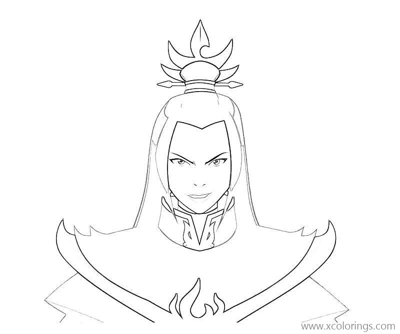 Free Avatar The Last Airbender Firelord Coloring Pages printable