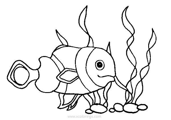 Free Baby Clownfish Coloring Pages printable