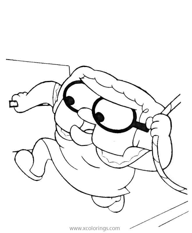 Free Big City Greens Coloring Pages Alice is Running printable