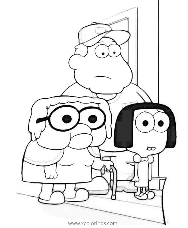Free Big City Greens Coloring Pages Characters printable