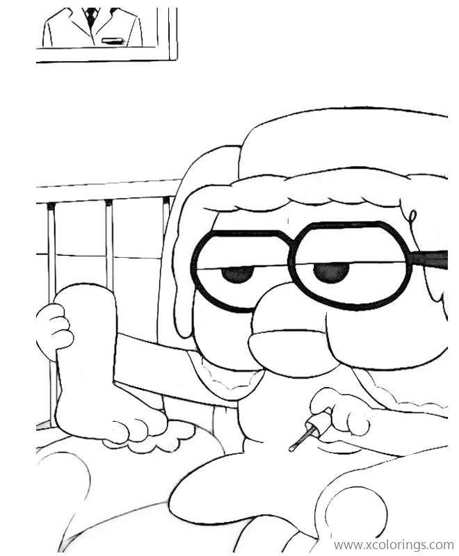 Free Big City Greens Coloring Pages Gramma Paints Nails printable