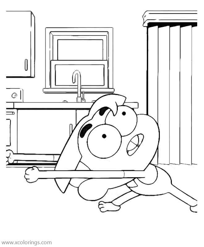 Free Big City Greens Cricket is Doing Exercise Coloring Pages printable