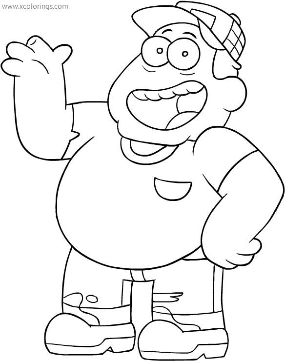 Free Bill Green from Big City Greens Coloring Pages printable