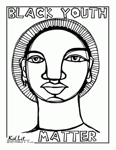 Free Black Youth Matter Coloring Pages printable
