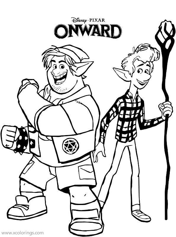Free Boys from Onward Coloring Pages printable