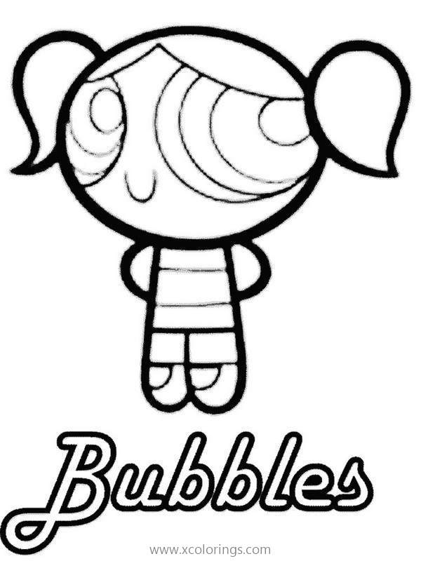Free Bubbles from Powerpuff Girls Coloring Pages printable