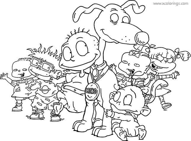 Free Characters from Rugrats Coloring Pages printable