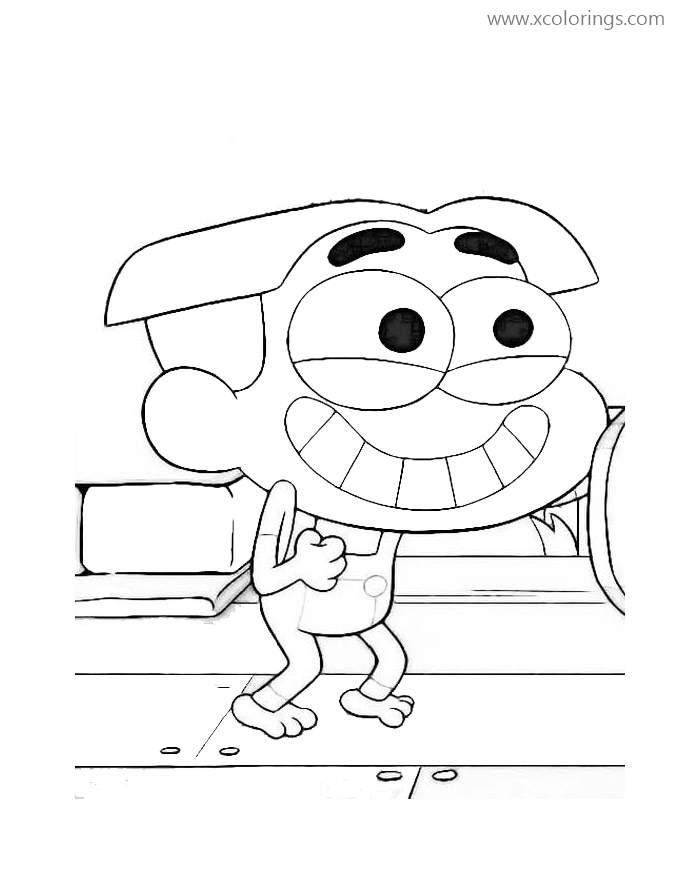 Free Happy Cricket from Big City Greens Coloring Pages printable