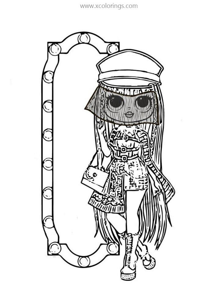Free LOL OMG Dolls Coloring Pages Shadow printable