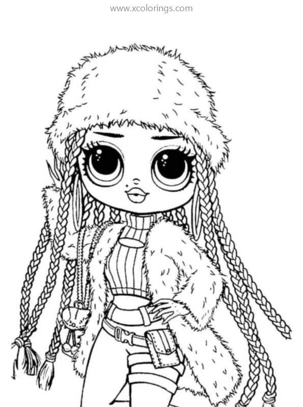 LOL OMG Dolls Coloring Pages Snowlicious - XColorings.com