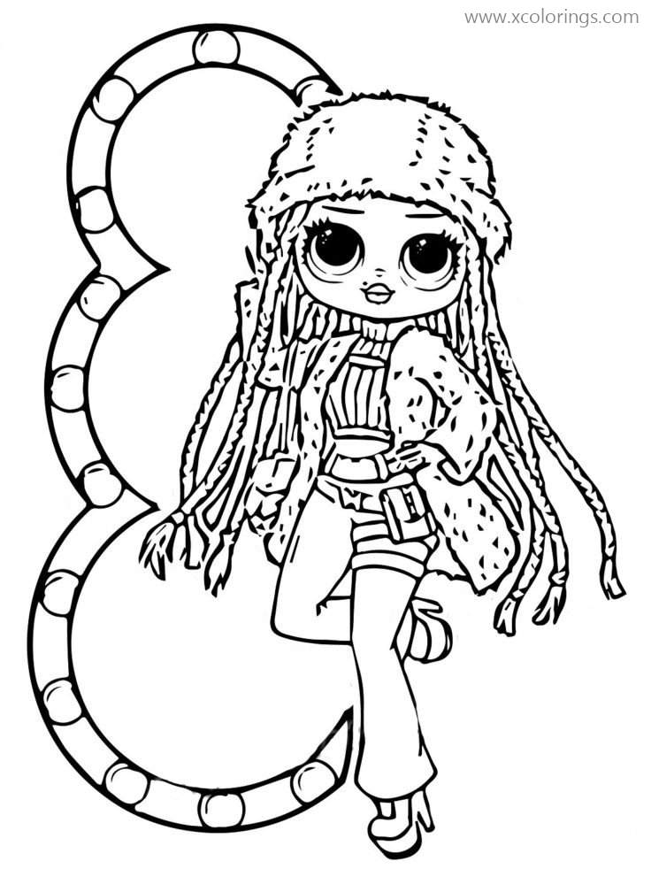 Free LOL OMG Dolls Snowlicious Coloring Pages printable